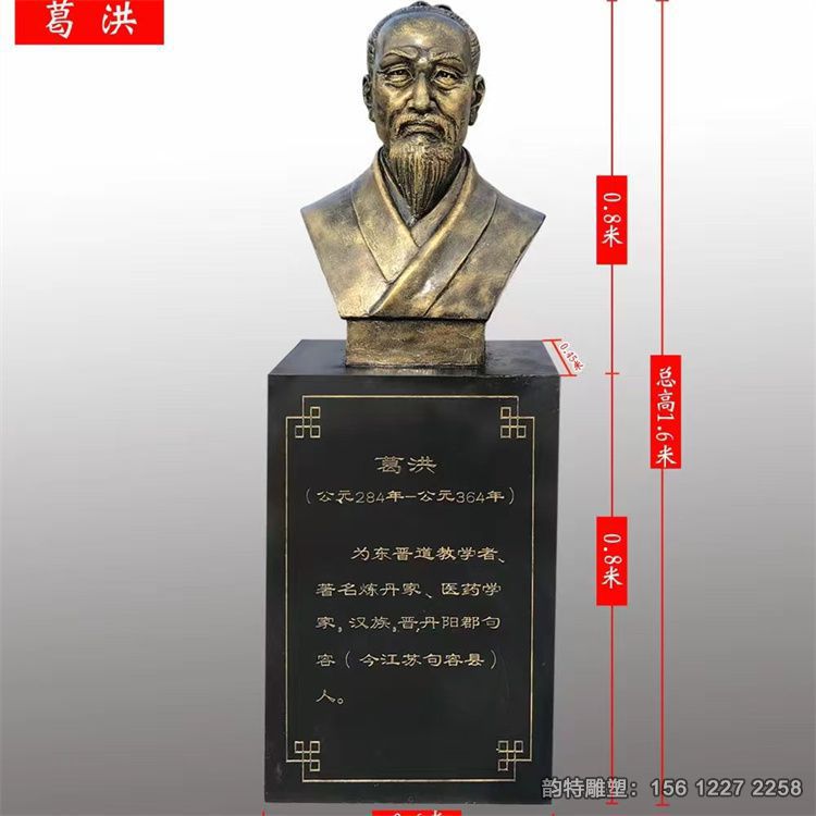 玻璃鋼古代名醫(yī)雕像，中醫(yī)人物雕塑現(xiàn)貨